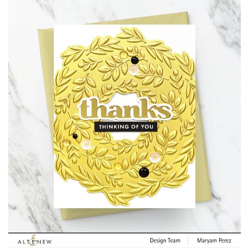 Altenew - Delicate Wreath 3D Embossing Folder