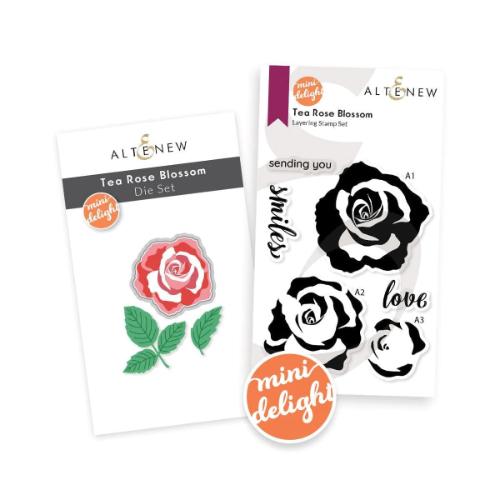 Altenew - Mini Delight: Tea Rose Blossom Stamp & Die Set