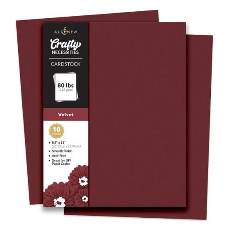 Altenew - Crafty Necessities: Velvet Cardstock (10 sheets/set)