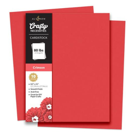 Altenew - Crafty Necessities: Crimson Cardstock (10 sheets/set)