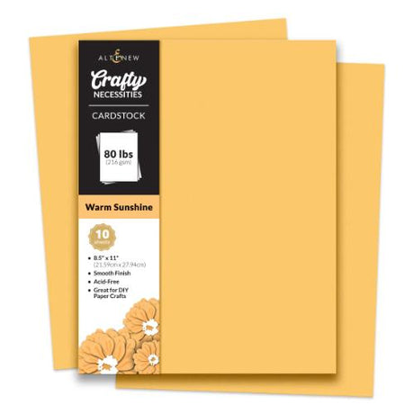 Altenew - Crafty Necessities: Warm Sunshine Cardstock (10 sheets/set)