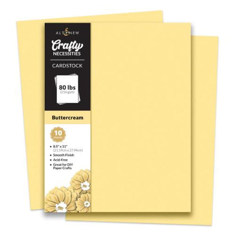 Altenew - Crafty Necessities: Buttercream Cardstock (10 sheets/set)