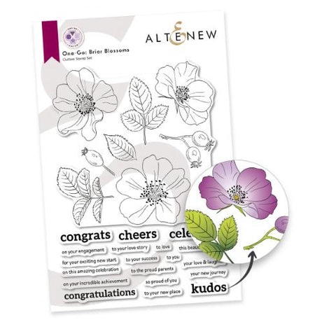 Altenew - One-Go: Briar Blossoms - Complete Bundle - Postage as per Actual