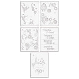Altenew - Tea Potpourri Stencil Set (5 in 1)
