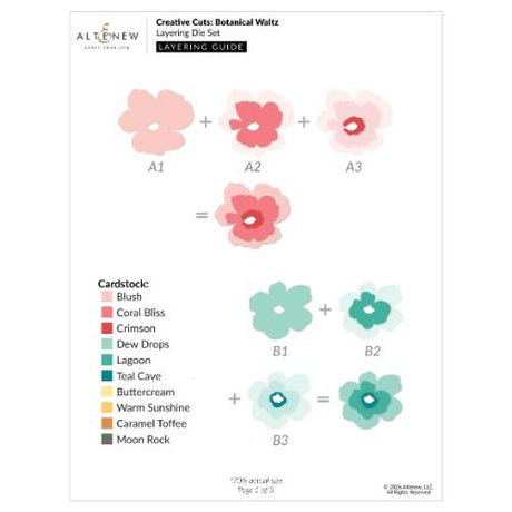 Altenew - Creative Cuts: Botanical Waltz Layering Die Set