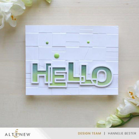 Altenew - Outlined Hello Die Set