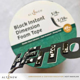 Altenew - Black Instant Dimension Foam Tape - 1/16'' x 1/4'' x 15m - Postage as per Actual