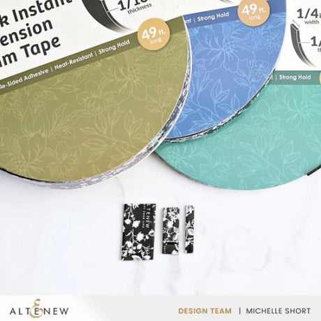 Altenew - Black Instant Dimension Foam Tape - 1/16'' x 1/2'' x 15m - Postage as per Actual