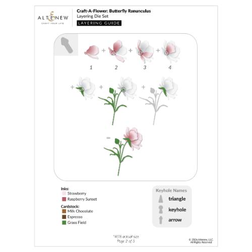 Altenew - Craft-A-Flower: Butterfly Ranunculus Layering Die Set
