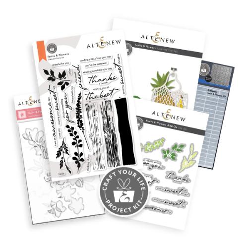 Altenew - Craft Your Life Project Kit: Fruits & Flowers & Add-On Die Bundle - Postage as per Actual