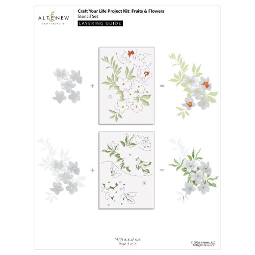 Altenew - Craft Your Life Project Kit: Fruits & Flowers & Add-On Die Bundle - Postage as per Actual