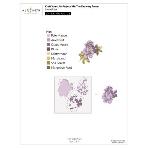 Altenew - Craft Your Life Project Kit: The Drawing Room - Postage as per Actual
