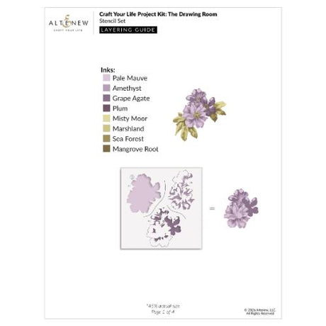 Altenew - Craft Your Life Project Kit: The Drawing Room - Postage as per Actual