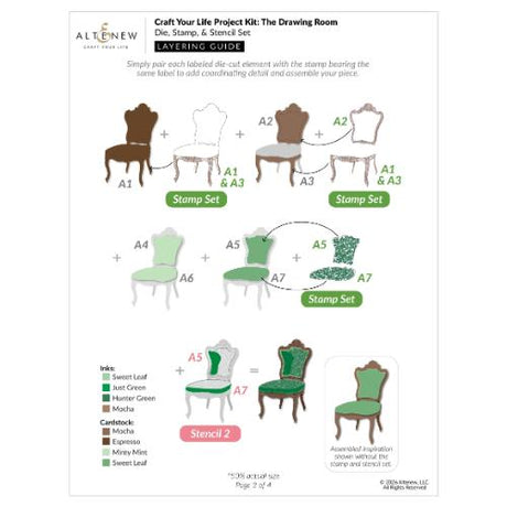 Altenew - Craft Your Life Project Kit: The Drawing Room - Postage as per Actual