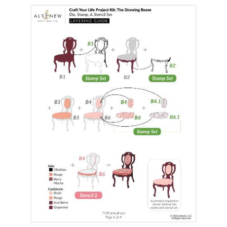 Altenew - Craft Your Life Project Kit: The Drawing Room - Postage as per Actual