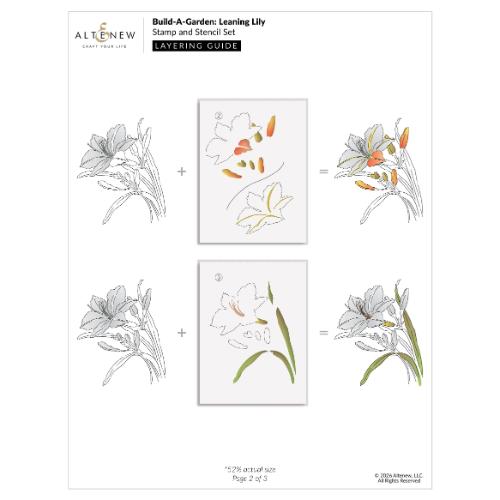 Altenew - Build-A-Garden: Leaning Lily - Postage as per Actual