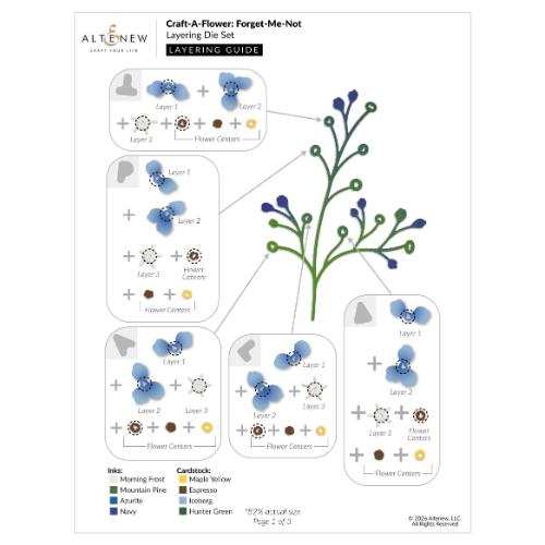Altenew - Craft-A-Flower: Forget-Me-Not Layering Die Set