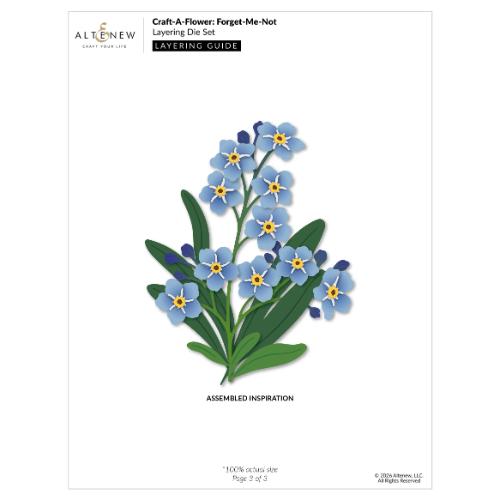Altenew - Craft-A-Flower: Forget-Me-Not Layering Die Set