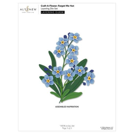 Altenew - Craft-A-Flower: Forget-Me-Not Layering Die Set