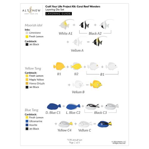 Altenew - Craft Your Life Project Kit: Coral Reef Wonders - Postage as per Actual