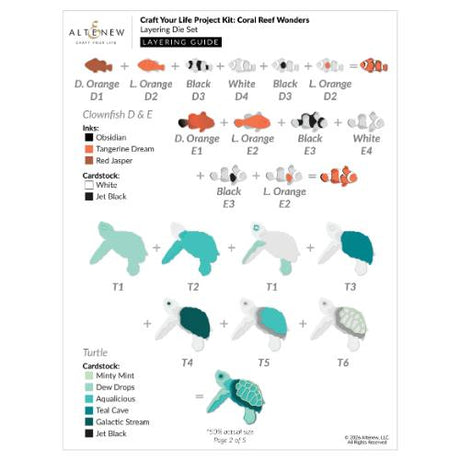 Altenew - Craft Your Life Project Kit: Coral Reef Wonders - Postage as per Actual