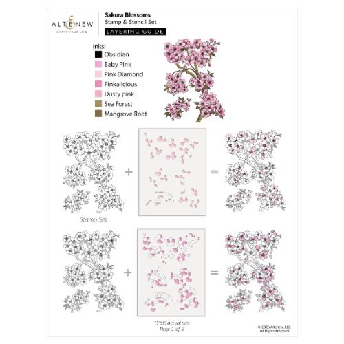 Altenew - Sakura Blossoms - Complete Bundle - Postage as per Actual