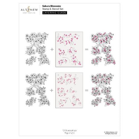 Altenew - Sakura Blossoms - Complete Bundle - Postage as per Actual