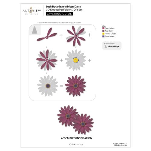 Altenew - Lush Botanicals: African Daisy 3D Embossing Folder & Die Set