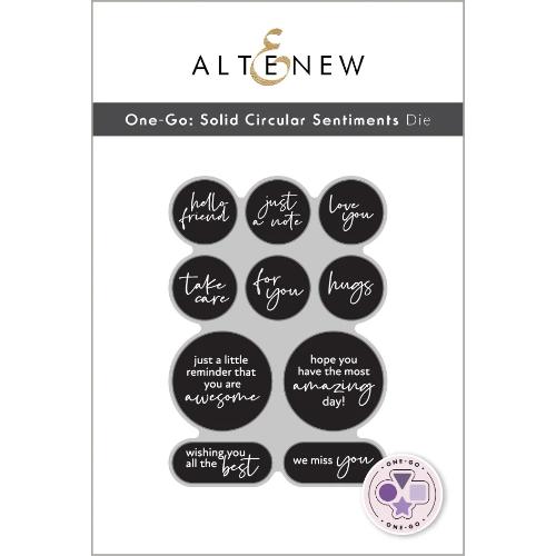 Altenew - One Go Solid Circular Sentiments - Complete Bundle