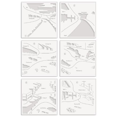 Altenew - Rural Farmstand Layering Stencil Set (6 in 1)