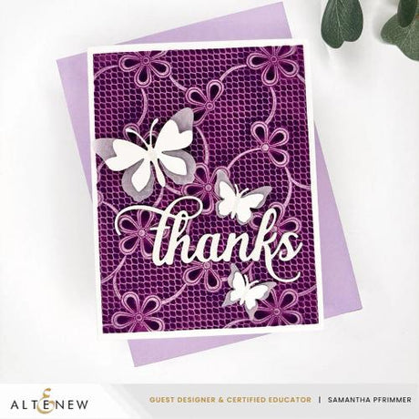 Altenew - Lace Topped Petals 3D Embossing Folder