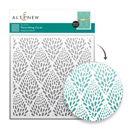 Altenew - Flourishing Coral Stencil