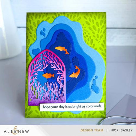 Altenew - Flourishing Coral Stencil
