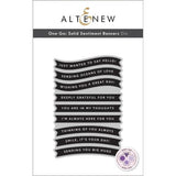 Altenew - One-Go: Solid Sentiment Banners - Die