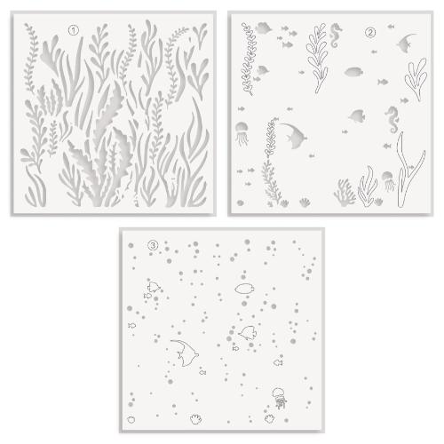 Altenew - Undersea Jamboree Stencil Set (3 in 1)