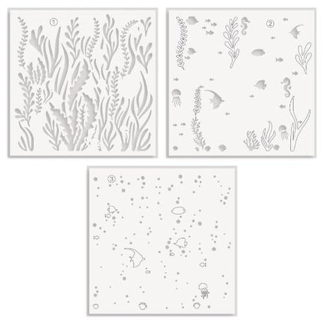 Altenew - Undersea Jamboree Stencil Set (3 in 1)