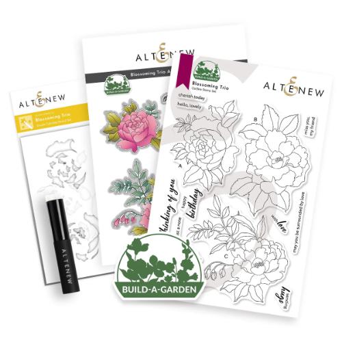 Altenew - Build-A-Garden: Blossoming Trio & Add-on Die Bundle - Postage as per Actual