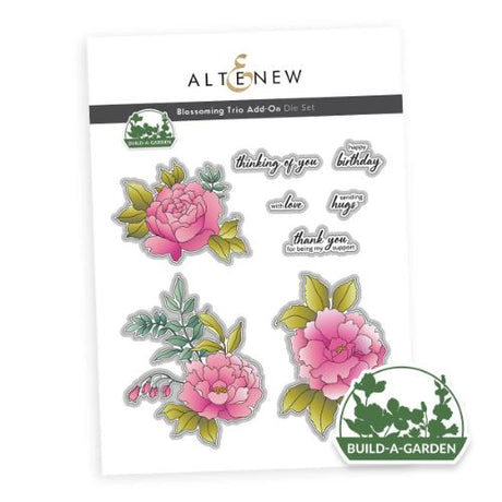 Altenew - Build-A-Garden: Blossoming Trio & Add-on Die Bundle - Postage as per Actual