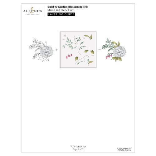 Altenew - Build-A-Garden: Blossoming Trio & Add-on Die Bundle - Postage as per Actual