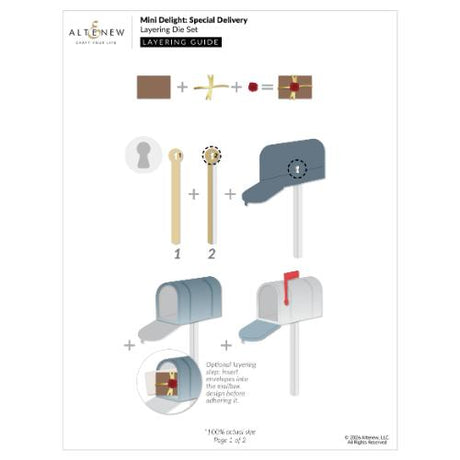Altenew - Mini Delight: Special Delivery Stamp & Die Set