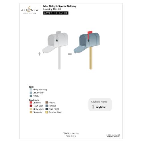 Altenew - Mini Delight: Special Delivery Stamp & Die Set