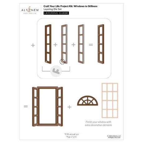 Altenew - Craft Your Life Project Kit: Windows to Stillness - Postage as per Actual