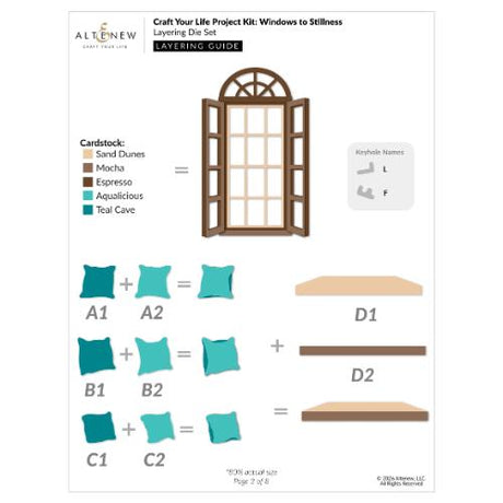 Altenew - Craft Your Life Project Kit: Windows to Stillness - Postage as per Actual