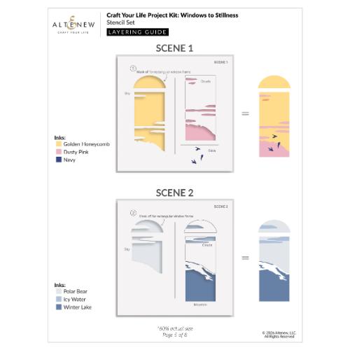 Altenew - Craft Your Life Project Kit: Windows to Stillness - Postage as per Actual