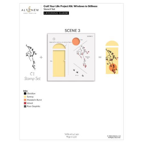 Altenew - Craft Your Life Project Kit: Windows to Stillness - Postage as per Actual