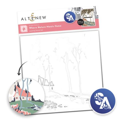 Altenew - Stencil Art: Where Nature Meets Home Layering Stencil Set (6 in 1)