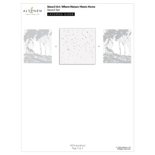 Altenew - Stencil Art: Where Nature Meets Home Layering Stencil Set (6 in 1)