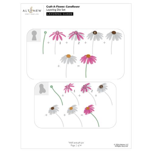 Altenew - Craft-A-Flower: Coneflower Layering Die Set
