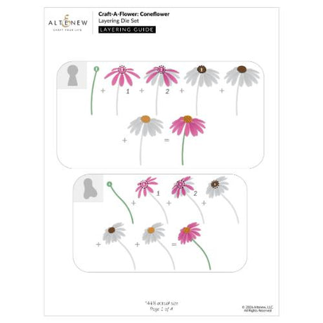 Altenew - Craft-A-Flower: Coneflower Layering Die Set