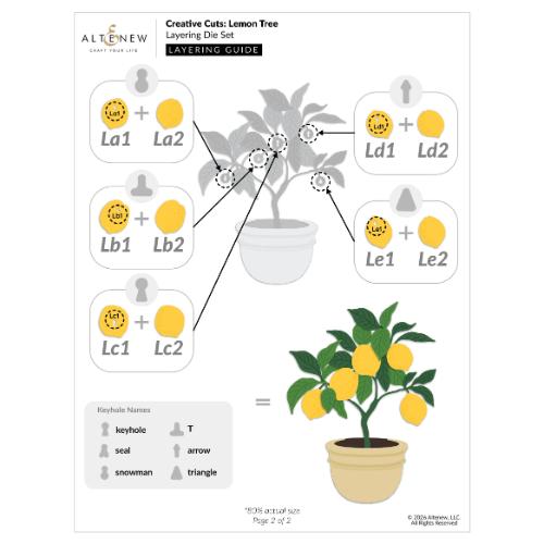 Altenew - Creative Cuts: Lemon Tree Layering Die Set